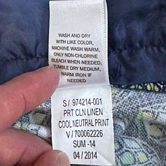 Banana Republic Women’s Size 12 Navy Blue Pineapples‎ Waist 34” - Picture 5 of 8